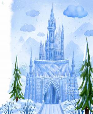Раскраска замок снежной королевы #34 #311447