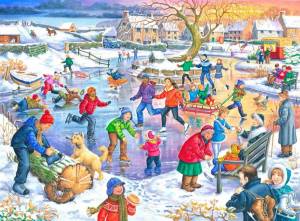 Раскраска занятия людей зимой #21 #311548