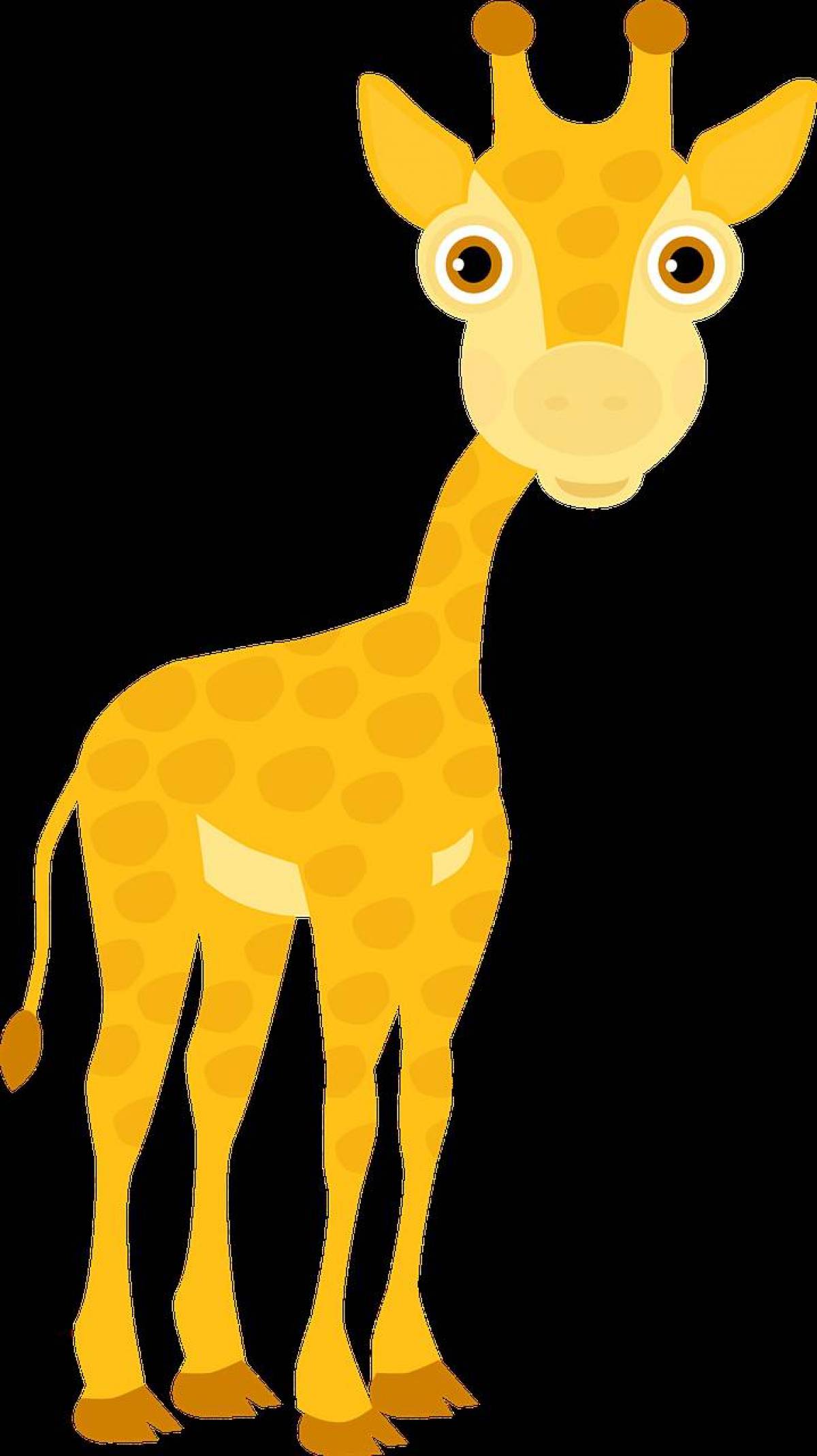 Жираф без пятен для детей #21