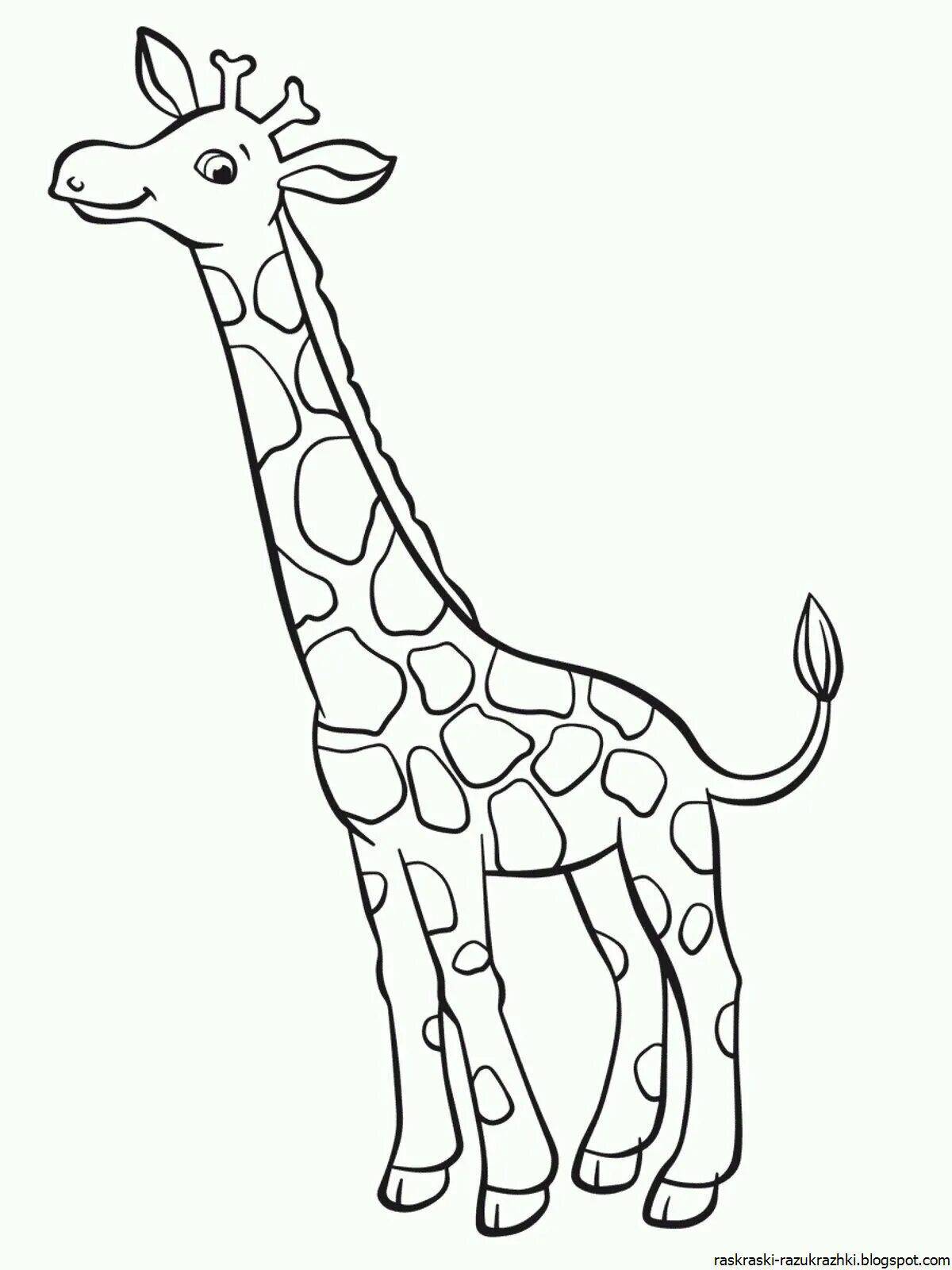 Жираф без пятен для детей #30