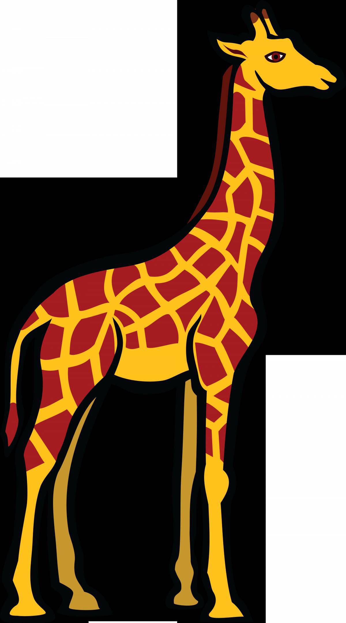 Жираф рисунок #18
