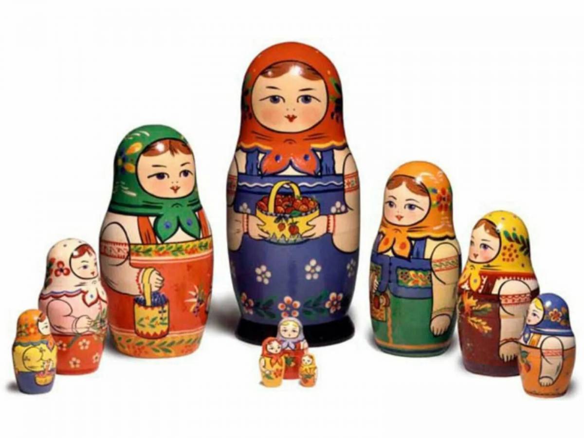 Происхождение русских матрешек и типы росписи