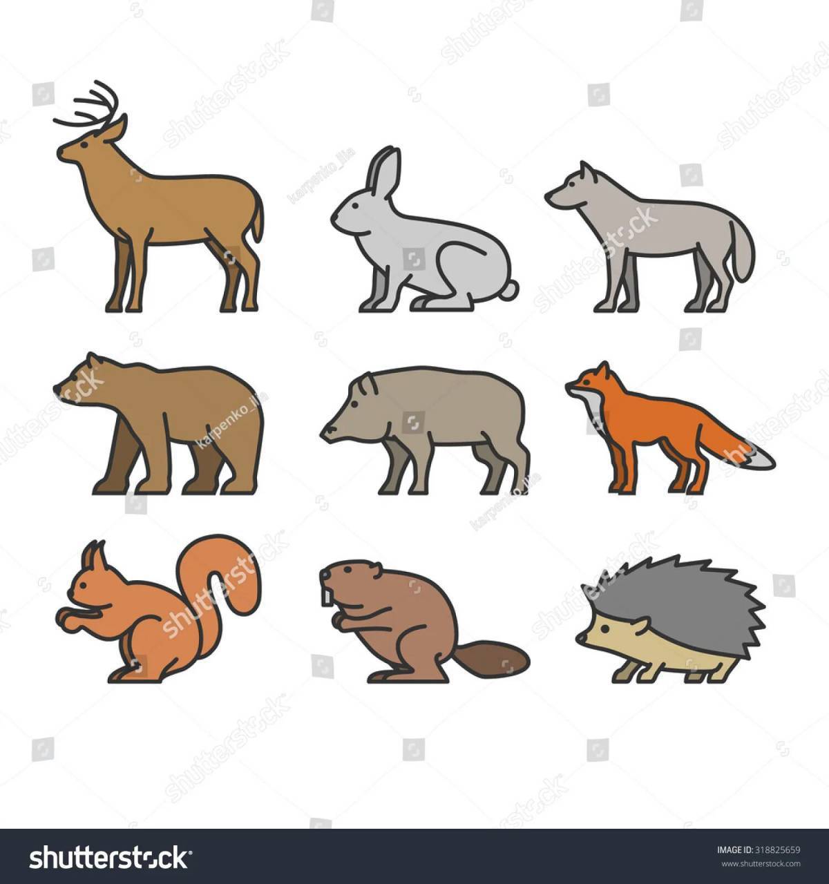 Карточки с дикими животными для детей. Медведь лиса заяц. Лиса заяц еж. Лесные животные для детей. Лесные зверята для детей.