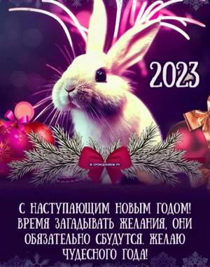 Раскраска заяц 2023 новый год #6 #312135