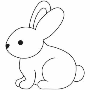 Раскраска заяц для детей 4 5 лет #35 #312320