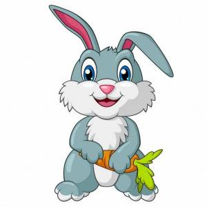 Раскраска заяц для детей 6 7 лет #22 #312344
