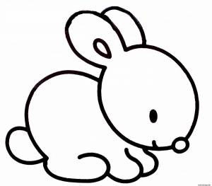 Раскраска заяц для детей для 3 лет #28 #312374