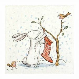 Раскраска заяц и снеговик #22 #312479