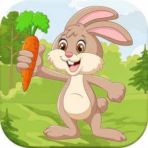 Раскраска заяц с морковкой для детей #33 #312786
