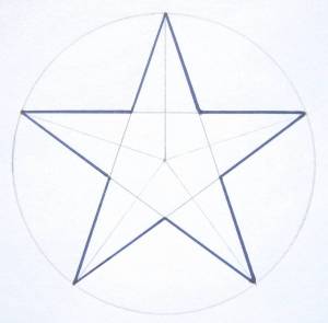 Раскраска звезда пятиконечная #20 #313145