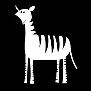 Раскраска зебра без полосок #18 #314300