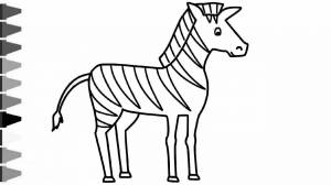 Раскраска зебра без полосок #19 #314301