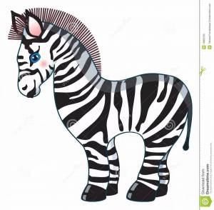 Раскраска зебра без полосок для детей #25 #314343