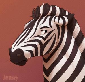 Раскраска зебра в клеточку #17 #314370
