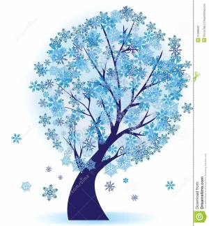 Раскраска зимнее дерево для детей #3 #315520