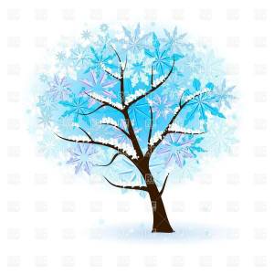 Раскраска зимнее дерево для детей #27 #315544