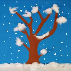 Раскраска зимнее дерево для детей 3 4 лет #6 #315560