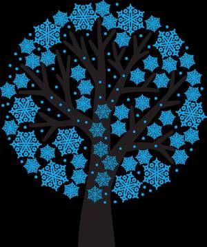 Раскраска зимнее дерево для детей 3 4 лет #8 #315562