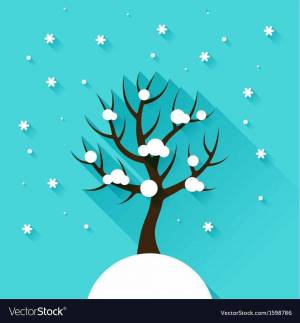 Раскраска зимнее дерево для детей 3 4 лет #14 #315568
