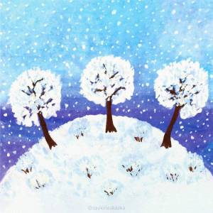 Раскраска зимнее дерево для детей 3 4 лет #35 #315589