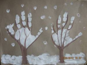 Раскраска зимнее дерево для детей 3 4 лет #36 #315590