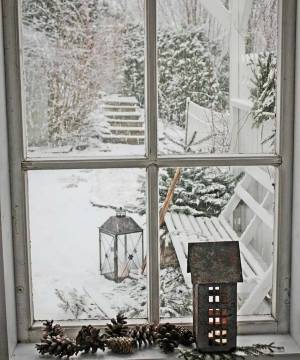 Раскраска зимнее окно #11 #315602