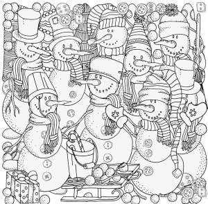 Раскраска зимние антистресс для детей #11 #315668
