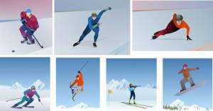Раскраска зимние виды спорта для детей картинки #29 #315764