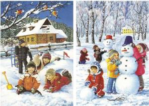 Раскраска зимние для детей 2 3 лет #23 #315942