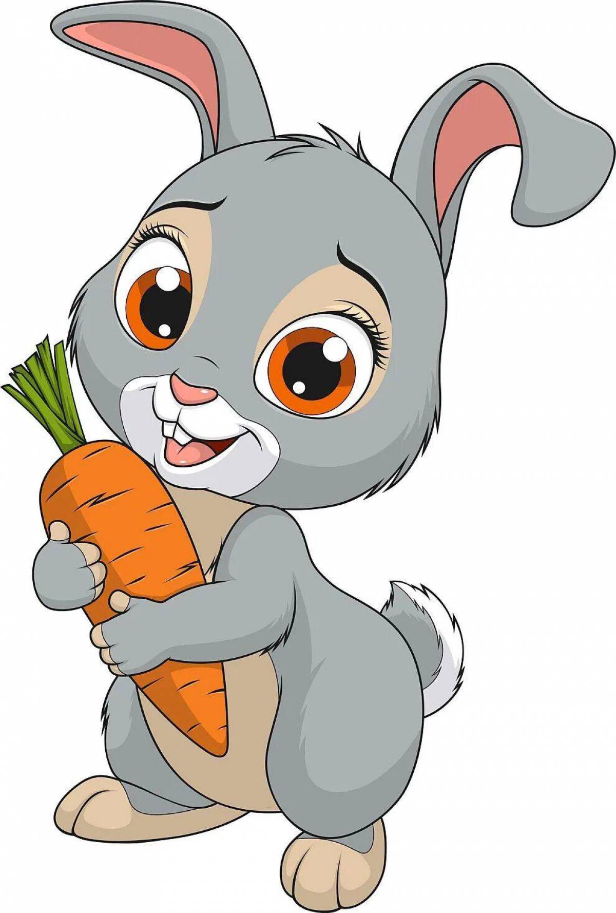 Заяц с морковкой для детей #4