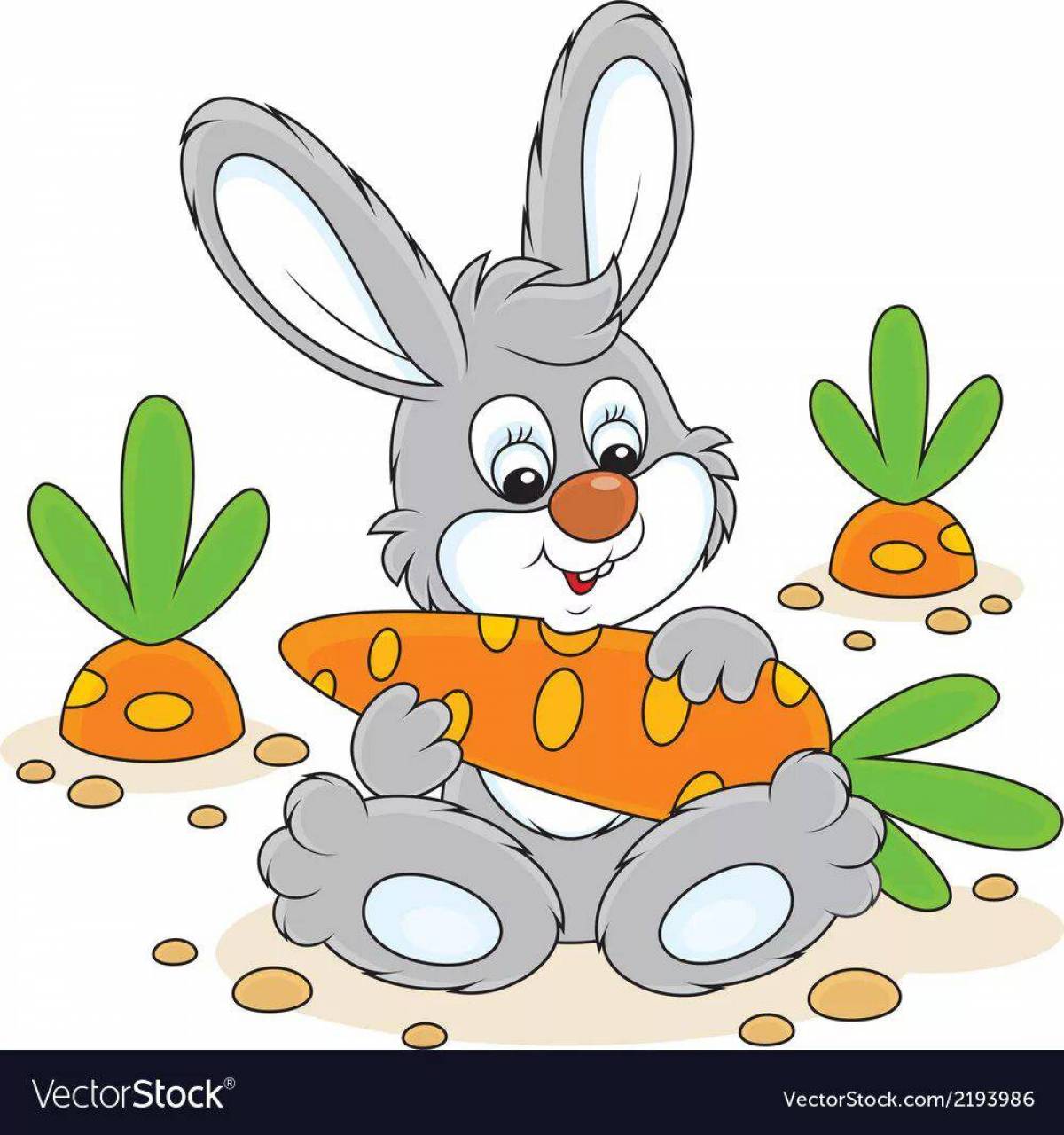 Заяц с морковкой для детей #19