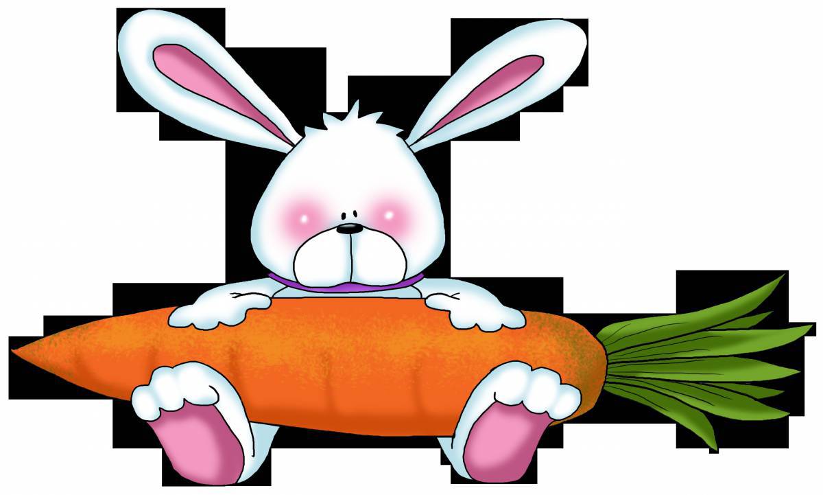 Заяц с морковкой для детей #21