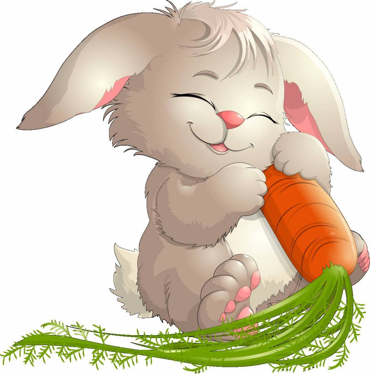 Заяц с морковкой для детей #24