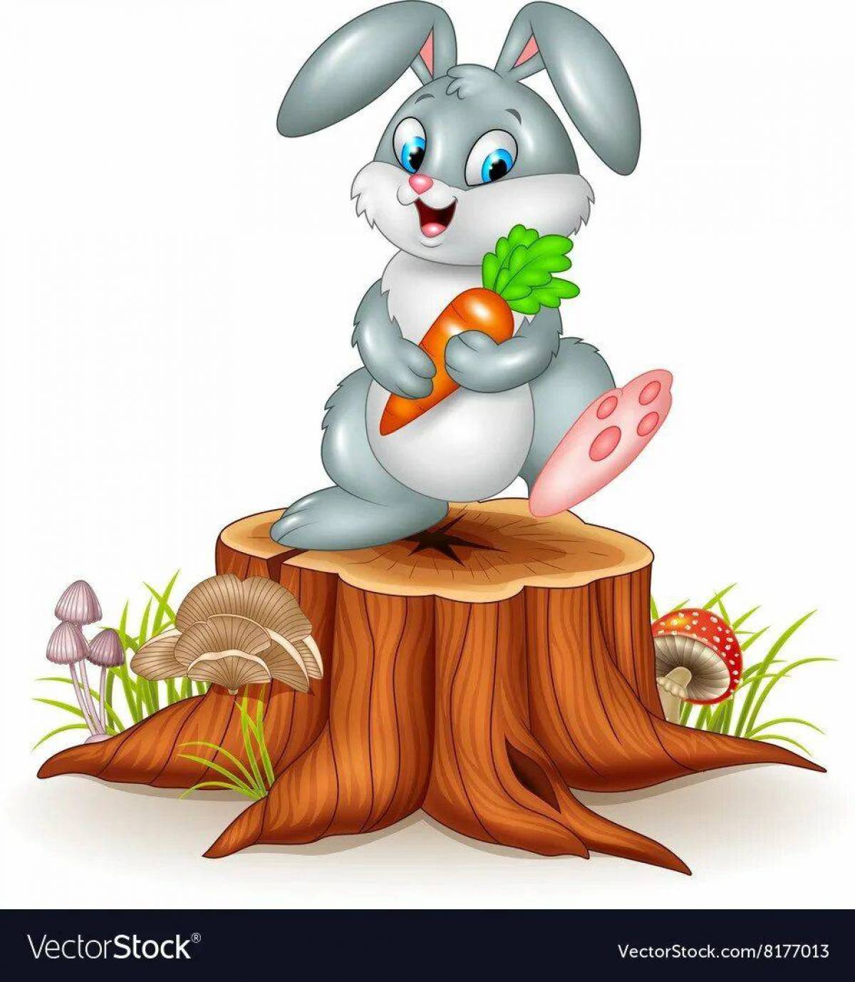 Заяц с морковкой для детей #28