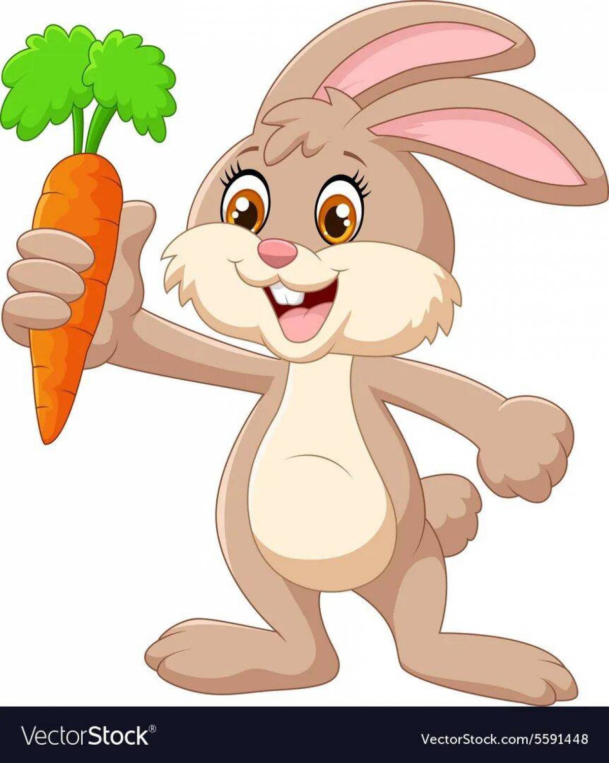Заяц с морковкой для детей #37