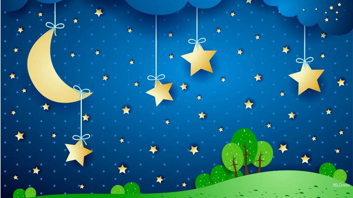 Картинки Звездное небо для детей (39 шт.) - #13749