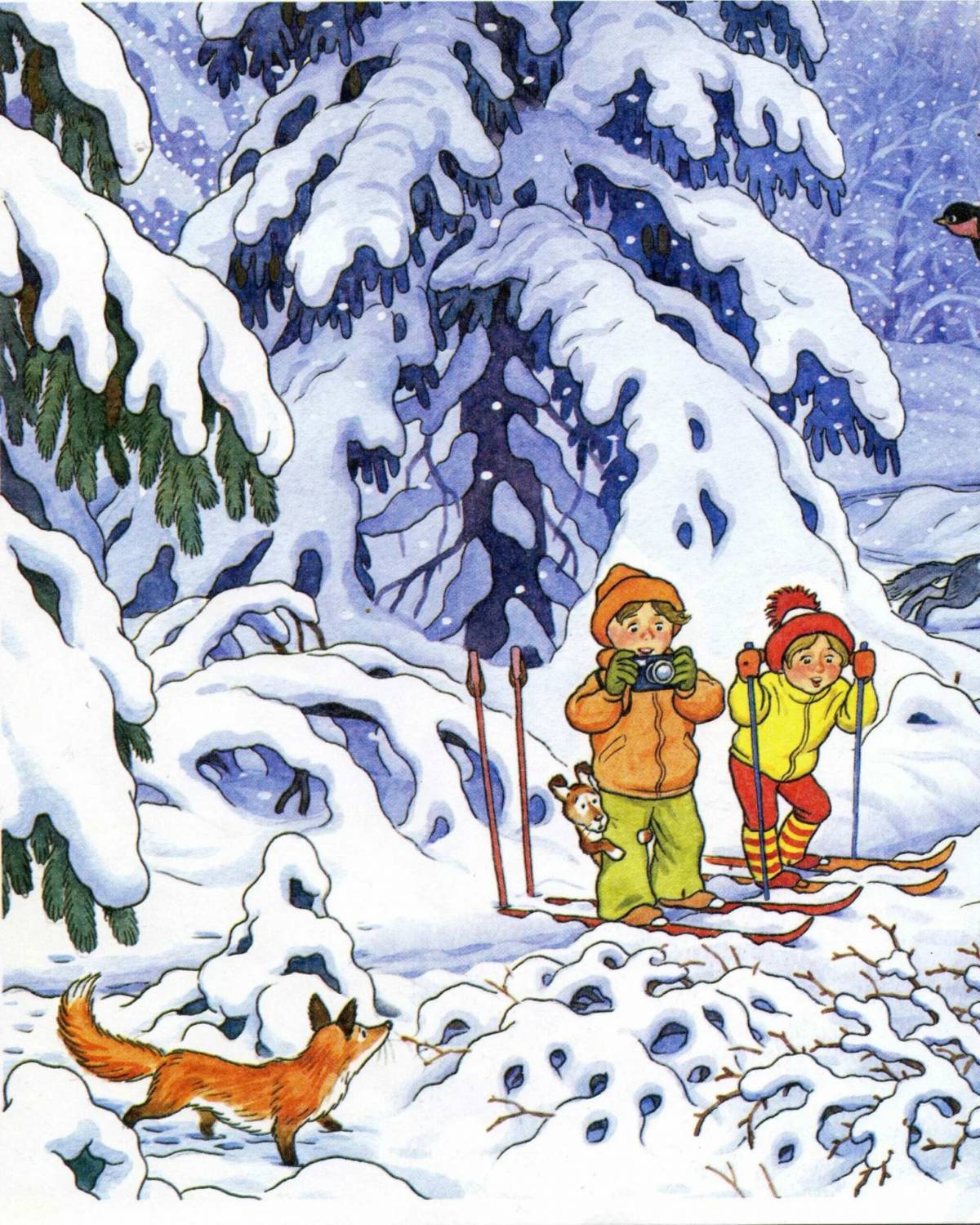 Зима в лесу для детей #24