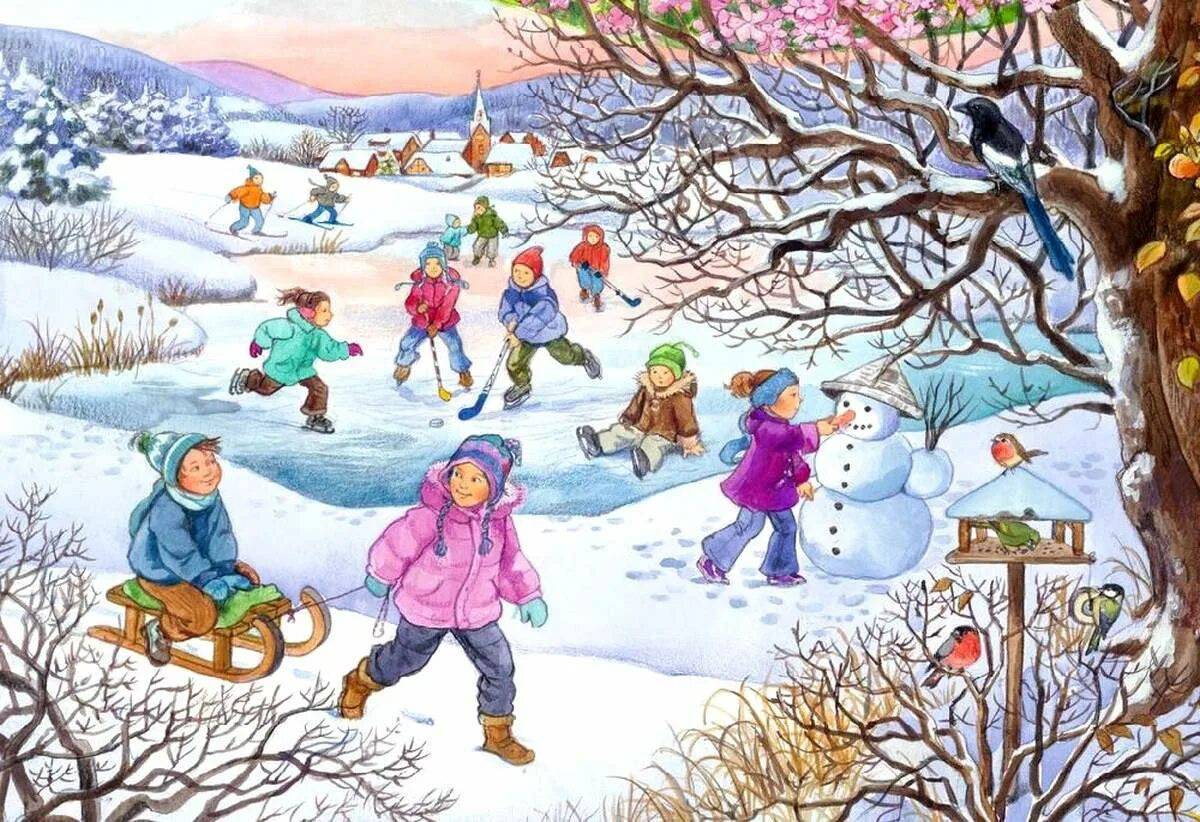 Зима для детей 3 4 #30
