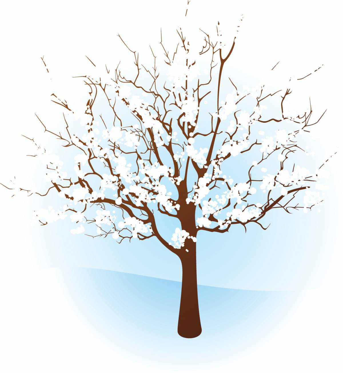 Зимнее дерево для детей #15
