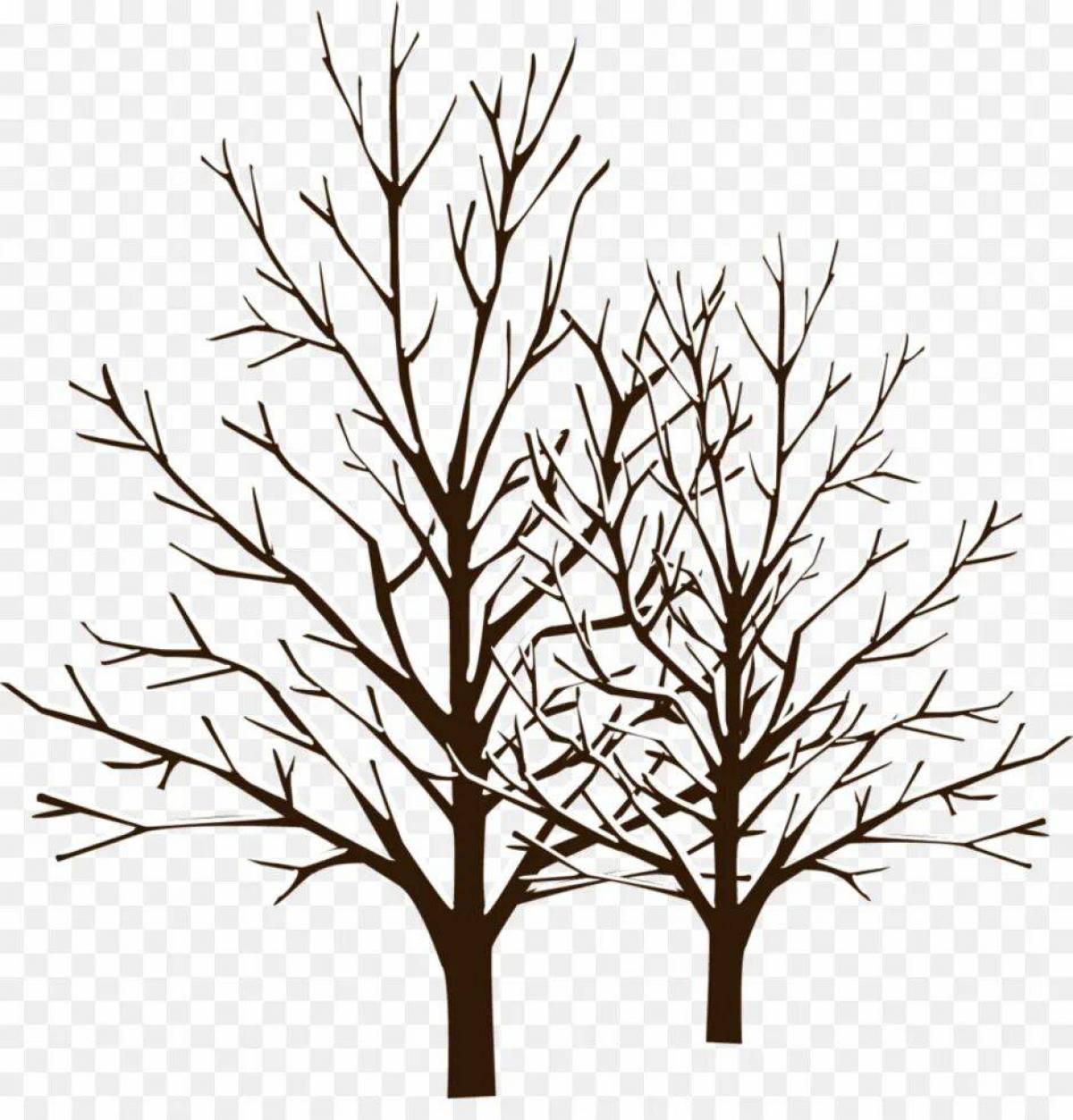 Зимнее дерево для детей #21