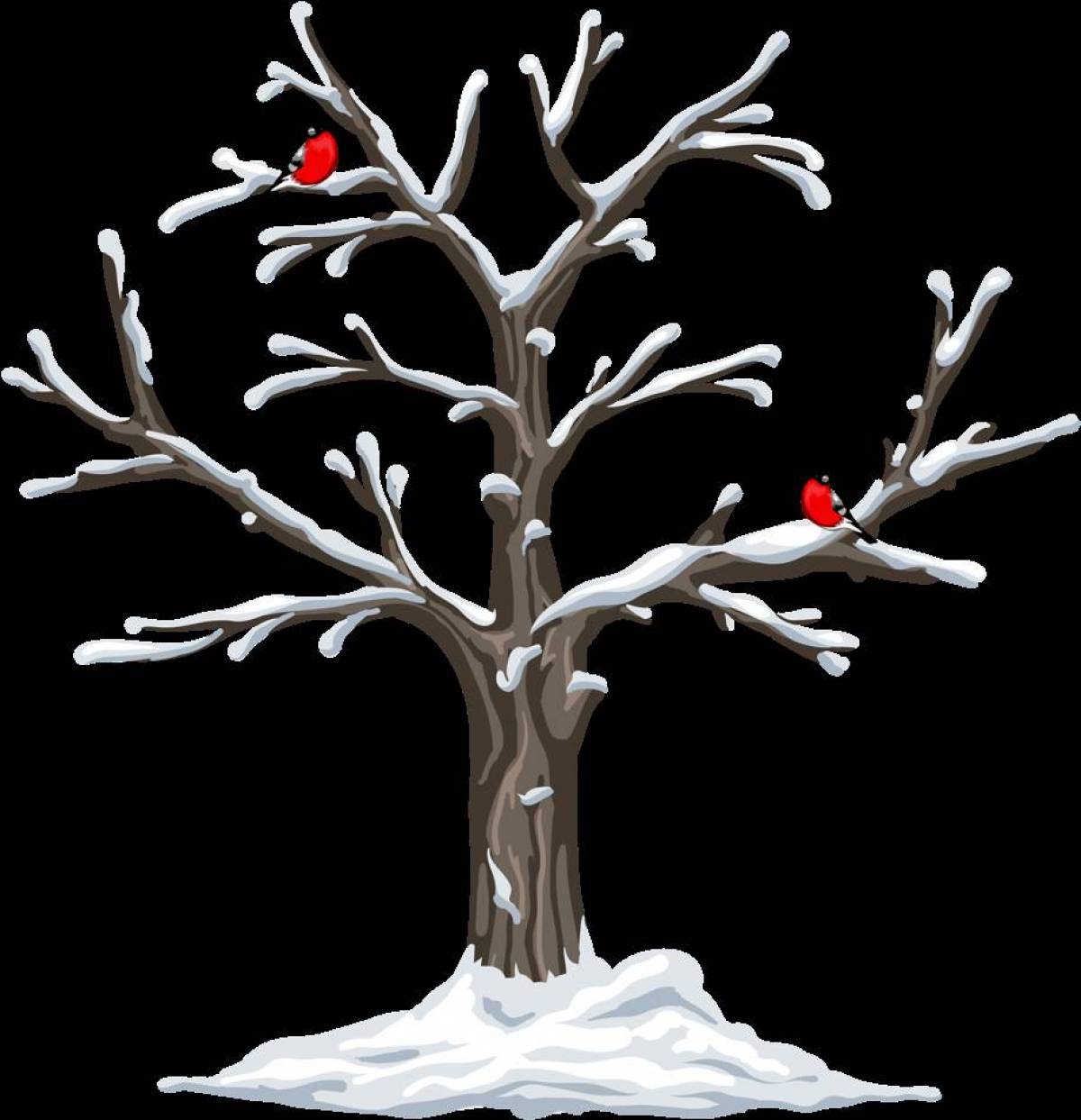 Зимнее дерево для детей 3 4 лет #4