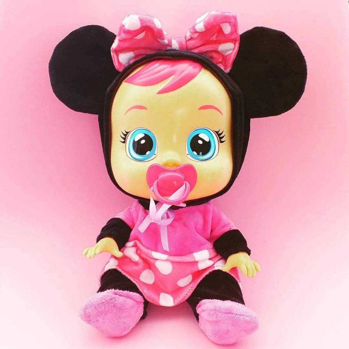 Бейби ай бейби ю. Кукла Cry Babies Minnie Mouse. Cry Babies кукла мышонок. Край Бебис Тина. Крайс Бебис.