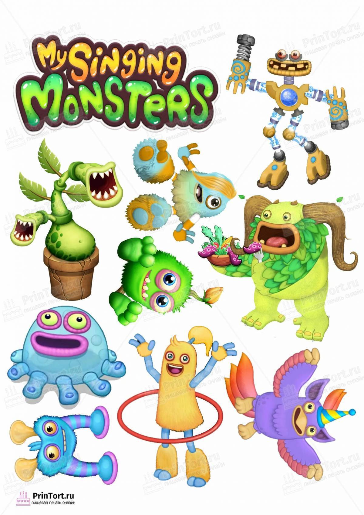 Картинки всех монстров из my singing monsters