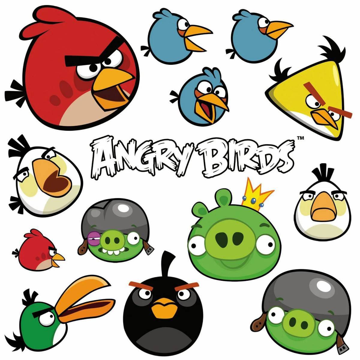 Вафельные картинки Angry birds