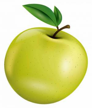 Раскраска яблоко для детей #28 #28327