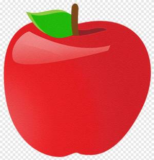 Раскраска яблоко для детей #32 #28331
