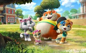 Раскраска 44 котенка #3 #30068