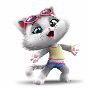 Раскраска 44 котенка #12 #30077