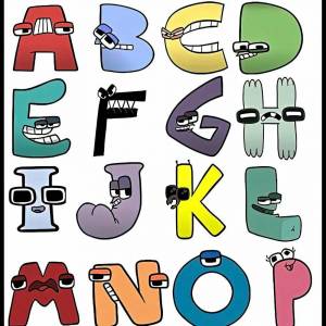 Раскраска alphabet lore #3 #30596