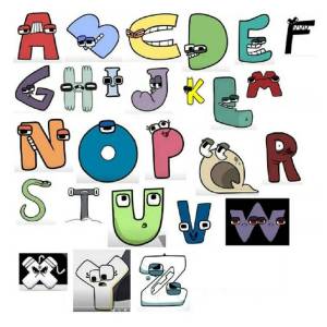 Раскраска alphabet lore #5 #30598
